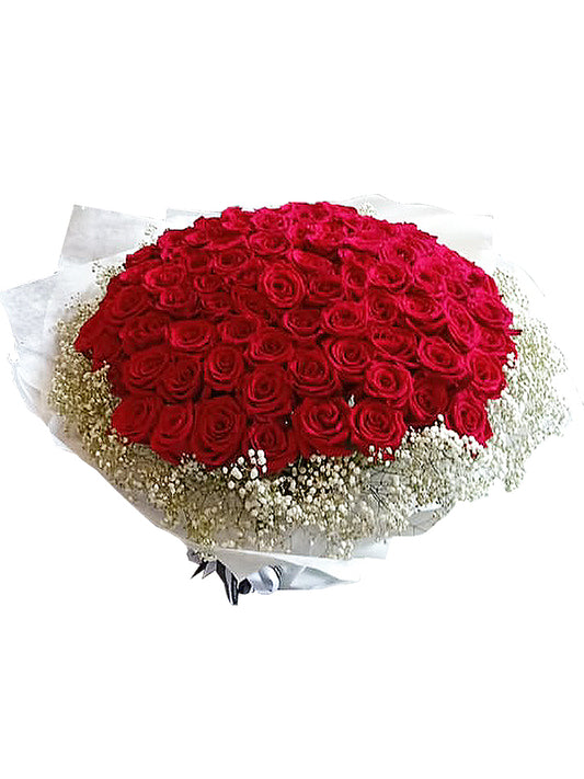 100 Premium Roses Bouquet