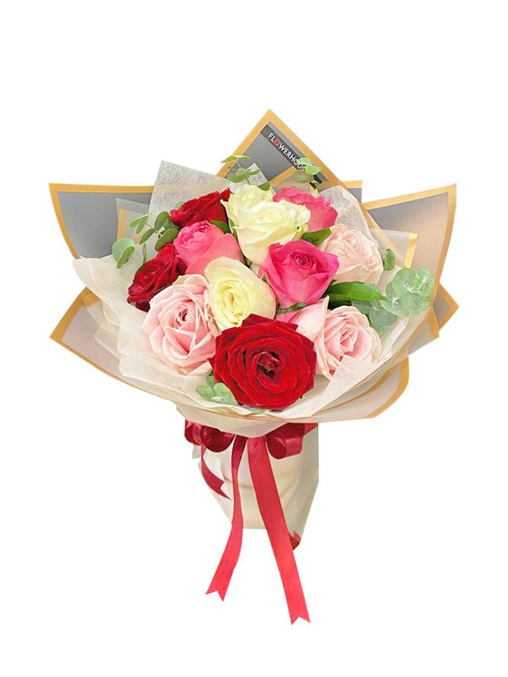 12 Premium Roses Bouquet