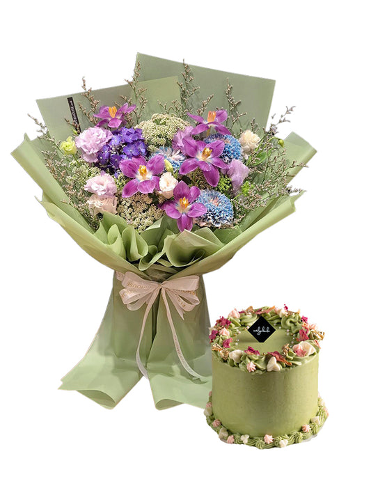 Matcha Bloom Cake Bundle