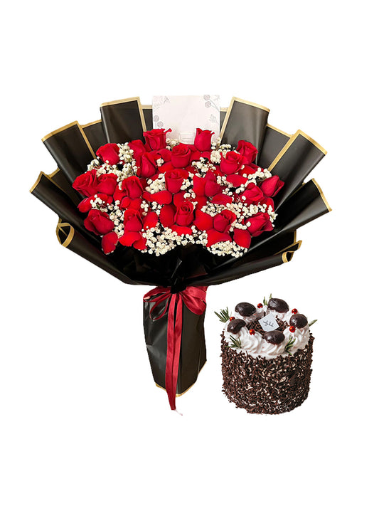 Choco-Rose Cake Bundle