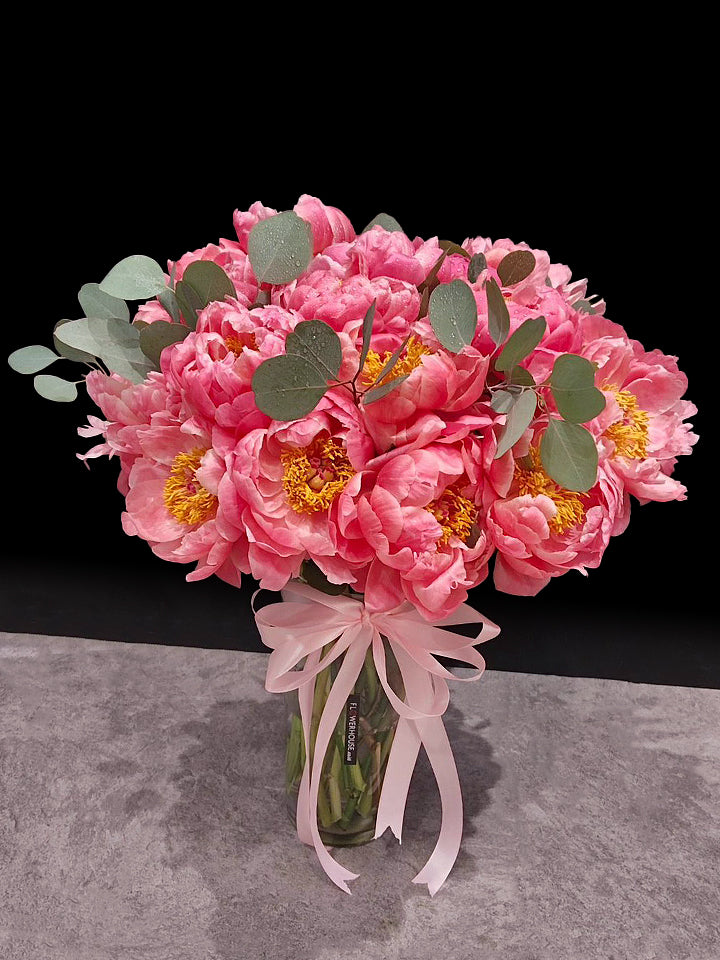 20 Peony Vase