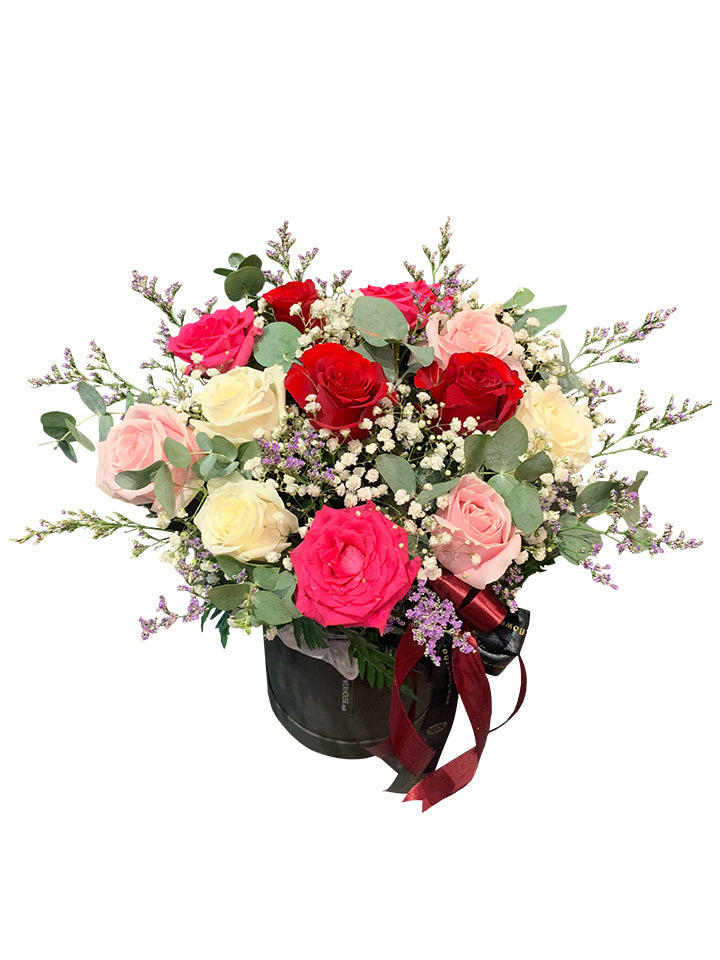 Dozen Roses Posybox