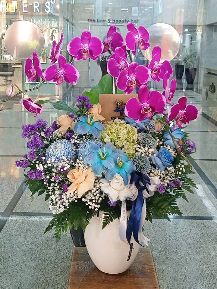 Lewis Two Orchids Vase