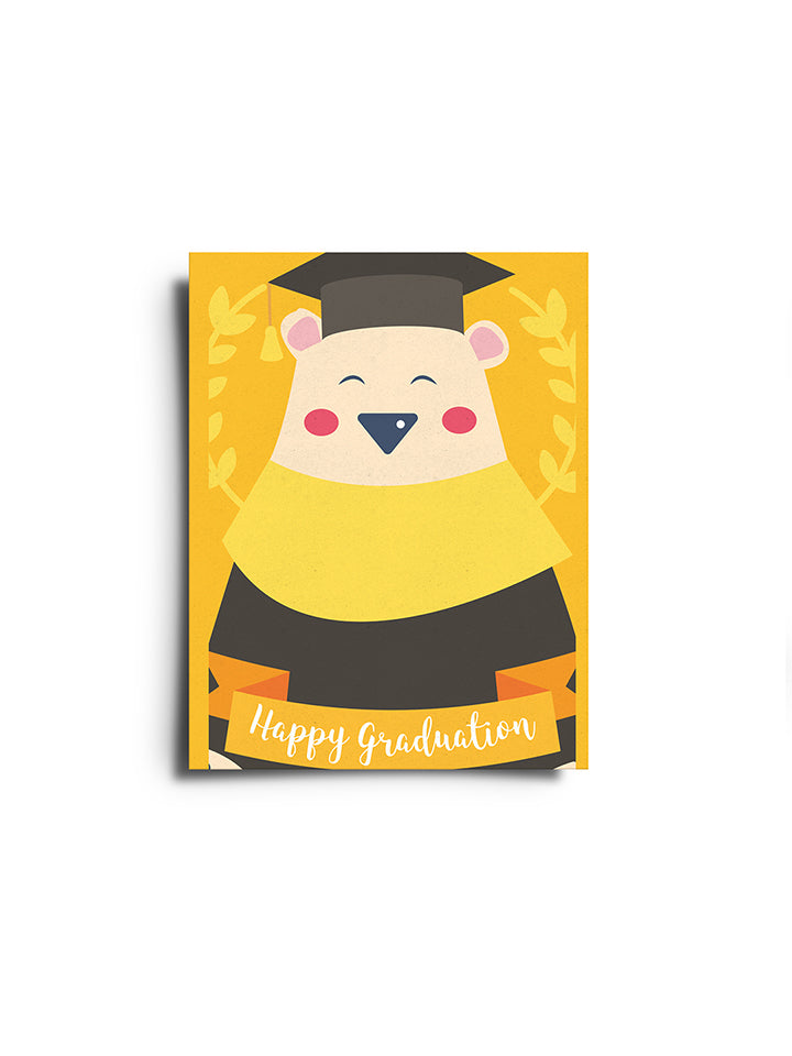 Happy Graduation Bear Card