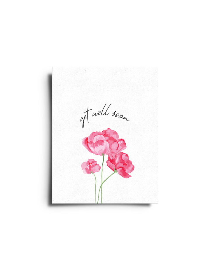 Get Well Soon Flower Card