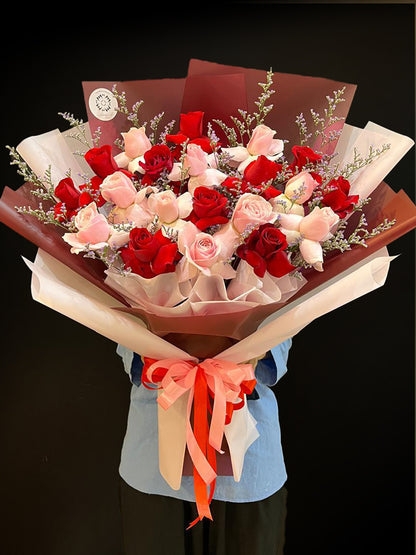 20 Premium Mix Roses Bouquet