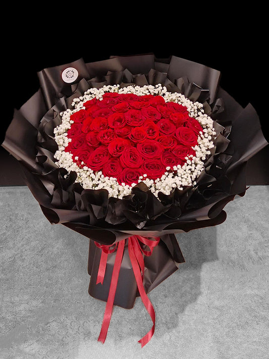 Beloved 50 Ecuador Red Roses Bouquet