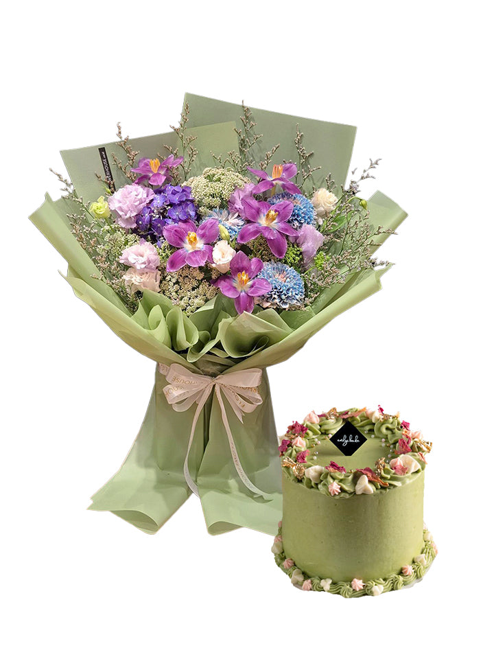 Matcha Bloom Cake Bundle