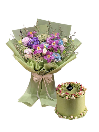 Matcha Bloom Cake Bundle
