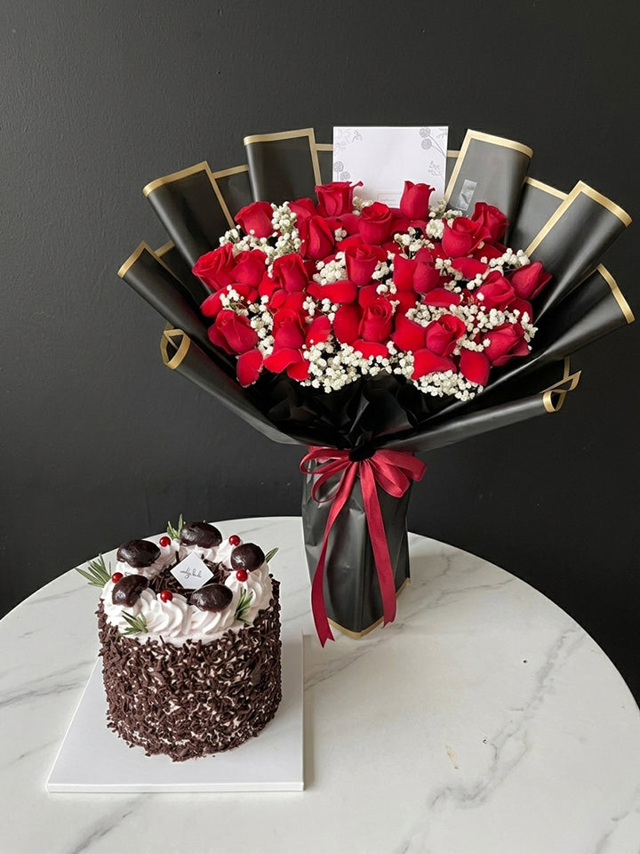 Choco-Rose Cake Bundle