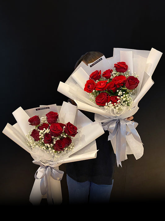 First Love 10 Red Roses Bouquet