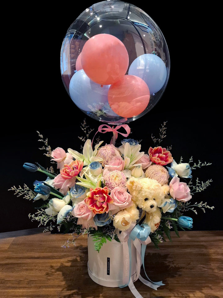 Miel Balloon Fleur Box