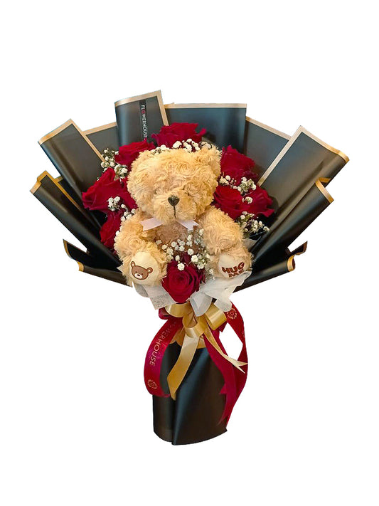 Amor Teddy Bouquet