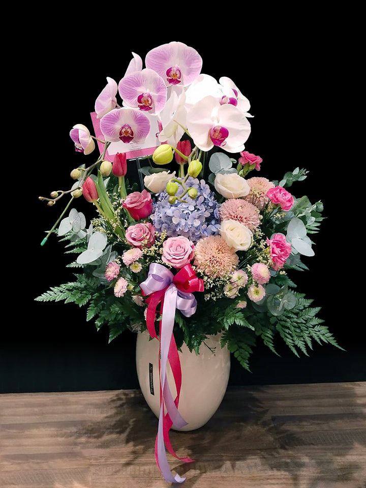 Lewis Two Orchids Vase