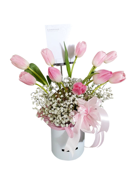 Deary Tulip Posy Box