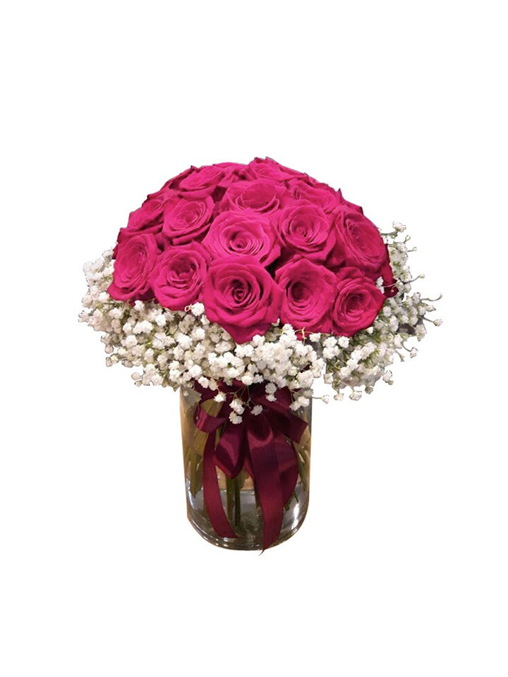 30 Ecuador Roses Vase