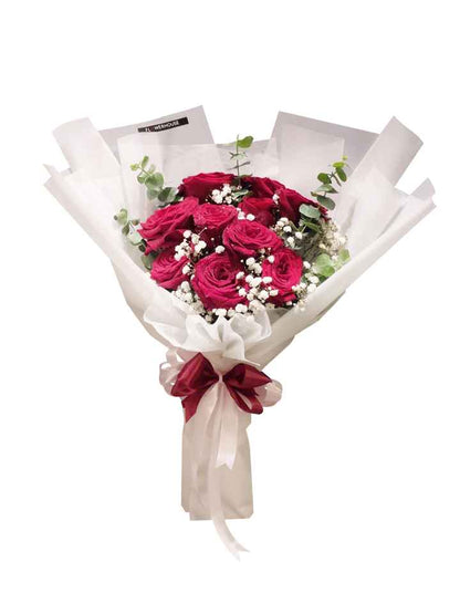 10 Premium Roses Bouquet – flowerhouse-id