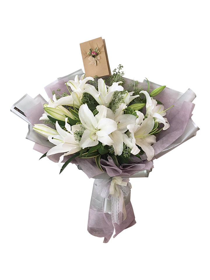 7 Lilies Bouquet